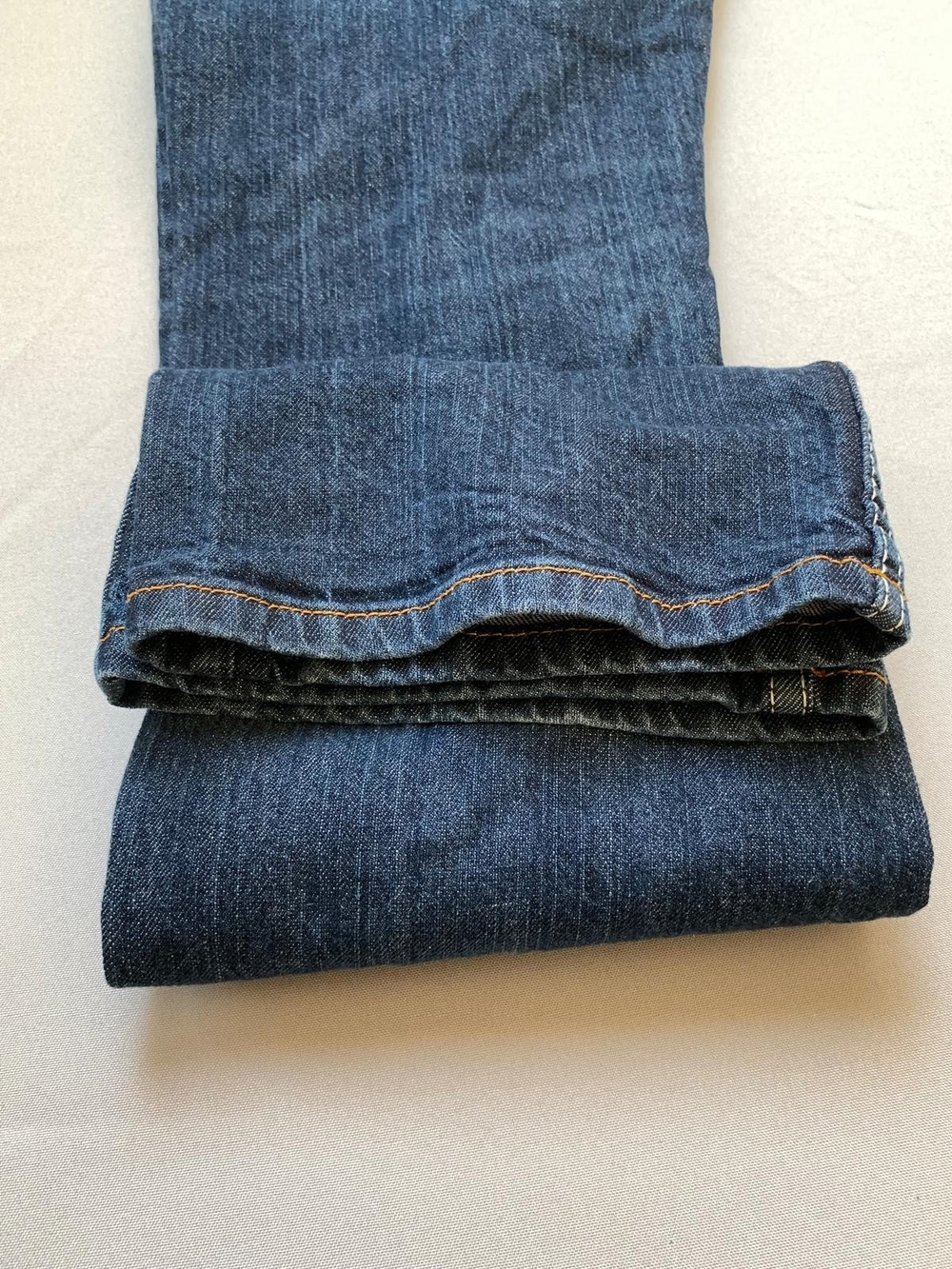 Men's Dark Blue Bootcut Jeans - Picture 11 of 12